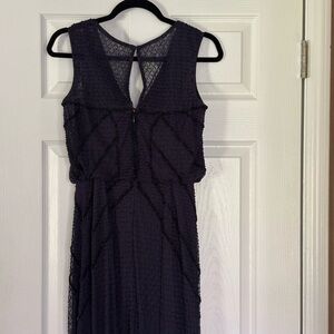 Aidan Mattox Navy Beaded  Evening Dress, Size 4, stunning.